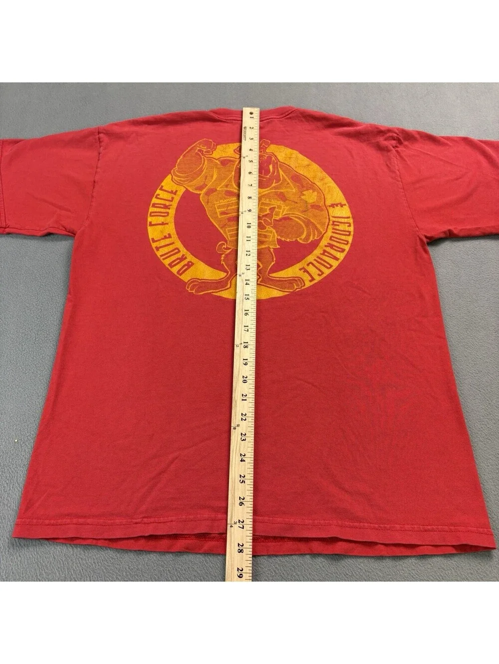 Vintage Military National Guard T Shirt Size Large Red